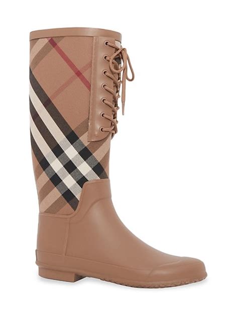 saks fifth avenue burberry rain boots|Burberry Rainboot .